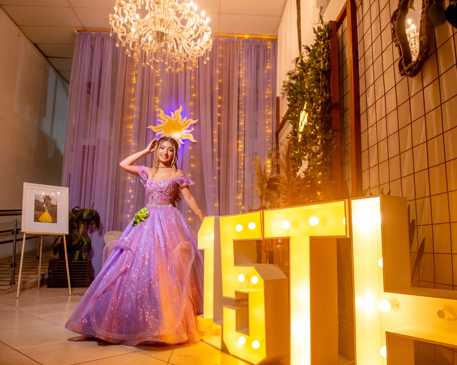 Debutante em um dos ambientes da Confraria